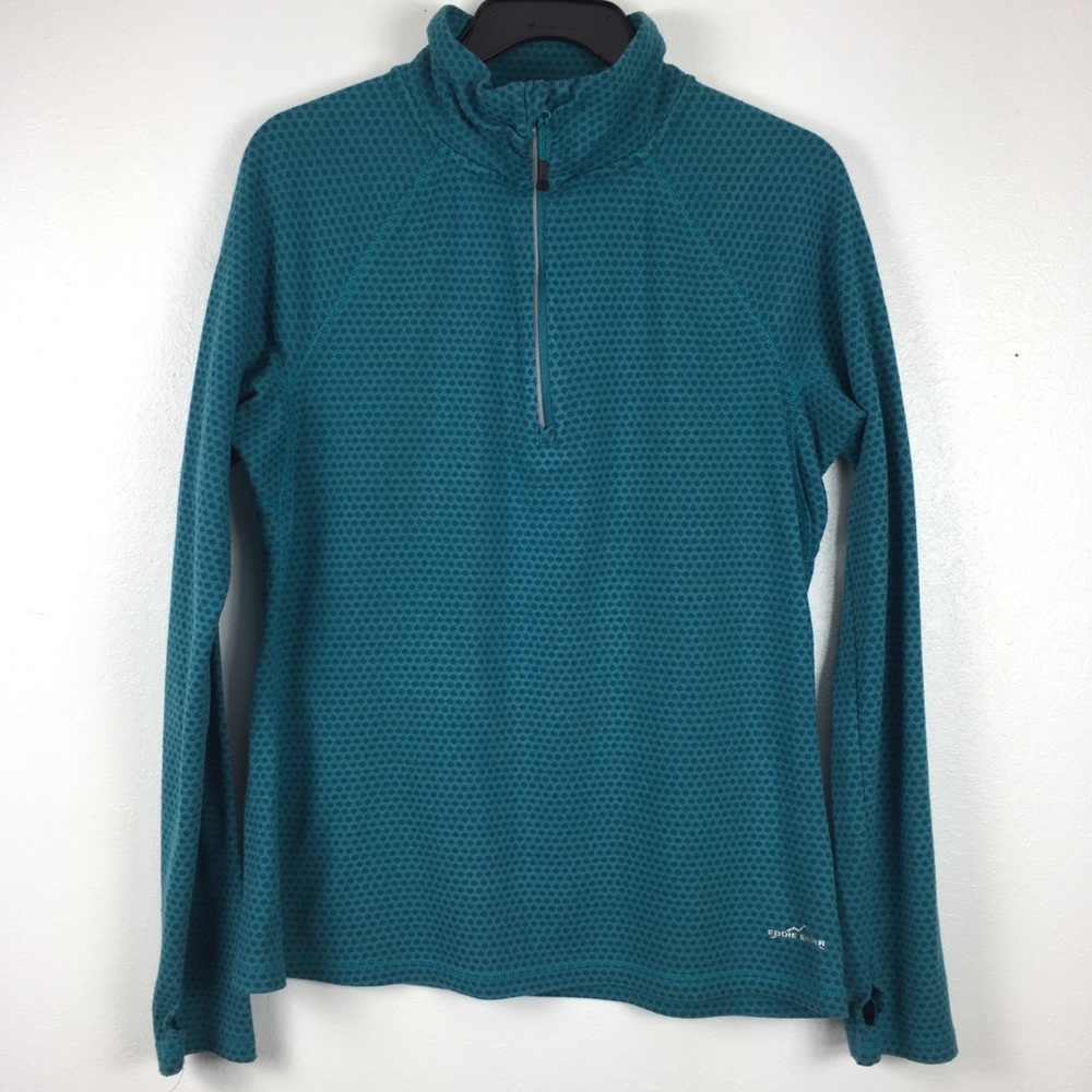 Eddie Bauer Pullover Sweater 1/4 Zip Thumb Holes